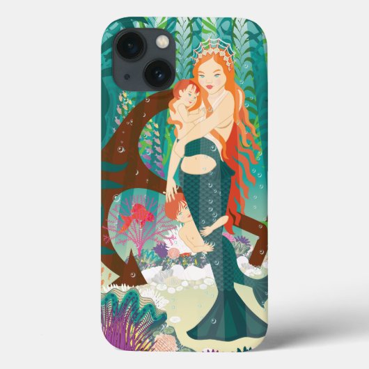 Zeemeermin familie (roodharigen) Case-Mate iPhone case (Achterkant)