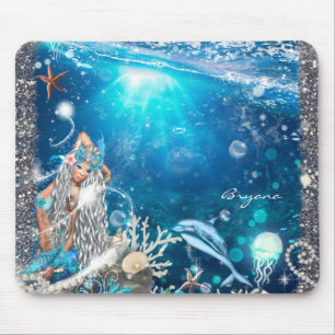 Zeemeermin Fantasie Blond Betoverde Strand Compute Muismat