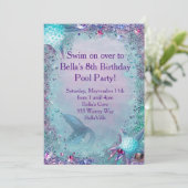 Zeemeermin Feest Uitnodiging (Staand voorkant)