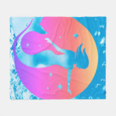 zeemeermin fleece deken (Voorkant (Horizontaal))