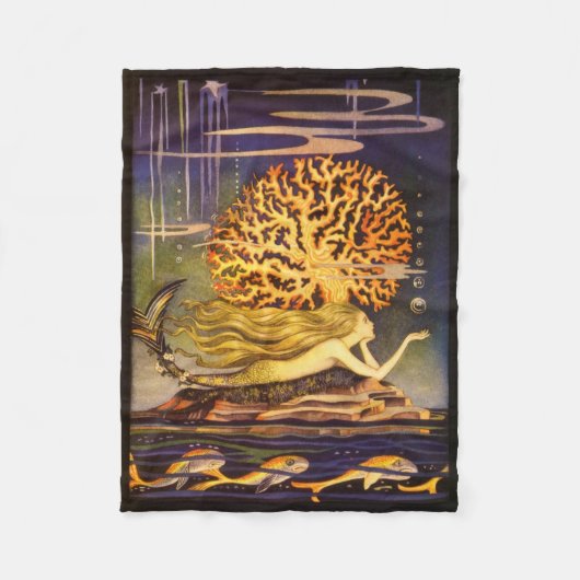 zeemeermin fleece deken (Voorkant)