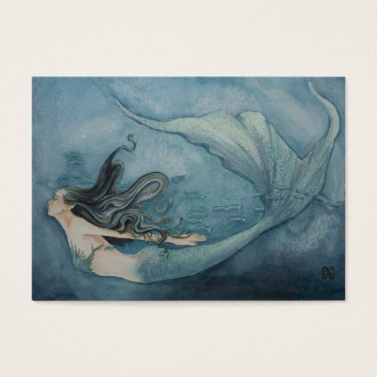 Zeemeermin Gift Label 2 Visitekaartje (Voorkant)