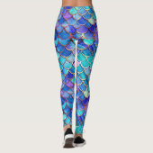 Zeemeermin Glas in lood Leggings (Achterkant)