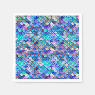 Zeemeermin Glas in lood Servet