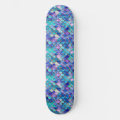 Zeemeermin Glas in lood Skateboard (Voorkant)