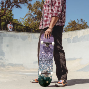 Zeemeermin Glitter Bokeh Glam 2 Skateboard