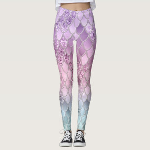 Zeemeermin Glitter Scales #2a (Faux Glitter) #glim Leggings