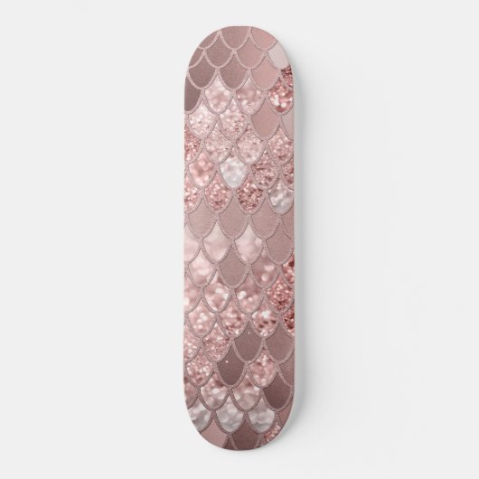 Zeemeermin Glitter Scales #8 (Faux Glitter) Skateboard (Voorkant)