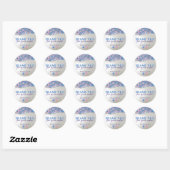 Zeemeermin glitter sequin dank u sticker (Vel)