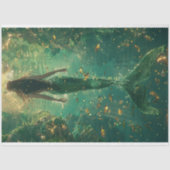 Zeemeermin Golden Glow Decoupage Tissuepapier (Voorkant)