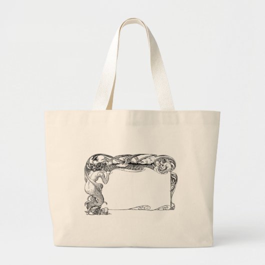 Zeemeermin Grote Tote Bag (Voorkant)