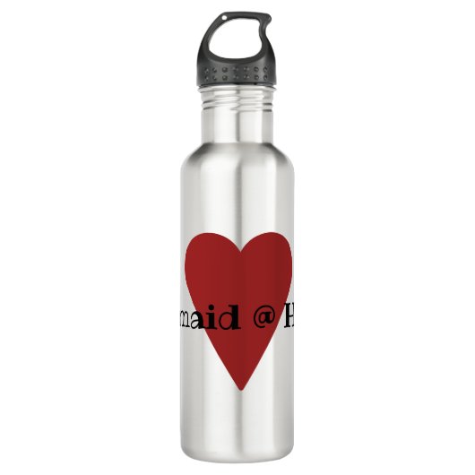 "Zeemeermin @ Hart" Waterfles Waterfles (Voorkant)