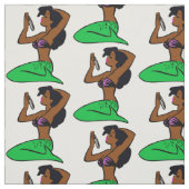 zeemeermin in afrika stof (Swatch)