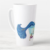 Zeemeermin in bad van Renee Lavoie Latte Mok (Linkerhoek)