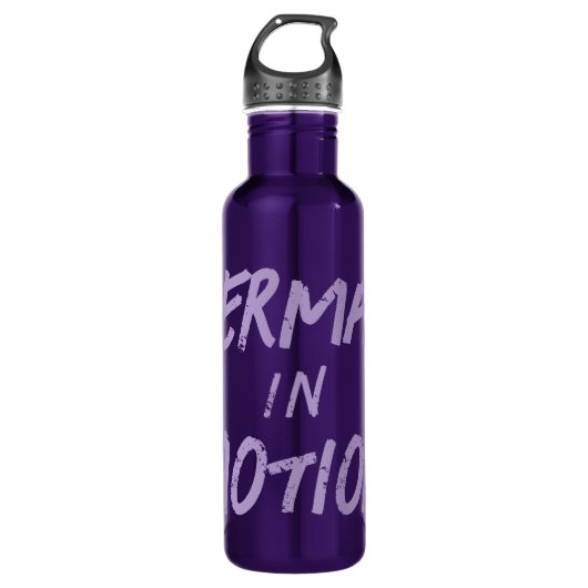 "Zeemeermin in beweging" Waterfles Waterfles (Voorkant)