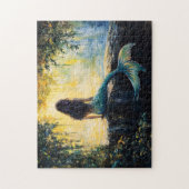 Zeemeermin in de baai schilderij legpuzzel (Verticaal)