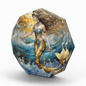 Zeemeermin in de oceaangolven fotoblokken (Rechts)