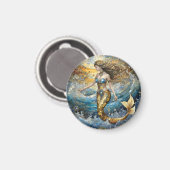 Zeemeermin in de oceaangolven magneet (Voorkant / Achterkant)