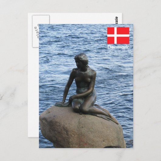 Zeemeermin in Denemarken Briefkaart (Voorkant / Achterkant)