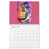 Zeemeermin in het hele jaar 2019 kalender (Feb 2026)