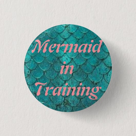 Zeemeermin in opleiding 1¼-inch Button (Voorkant)
