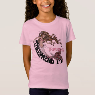 Zeemeermin in opleiding, kinderen (brunette) t-shirt