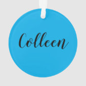 Zeemeermin in training Aanpassen met uw eigen naam Ornament (achterkant)