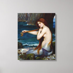 Zeemeermin John William Waterhouse Schilderij Canvas Afdruk