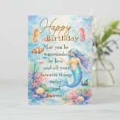 Zeemeermin Kaart (Staand voorkant)