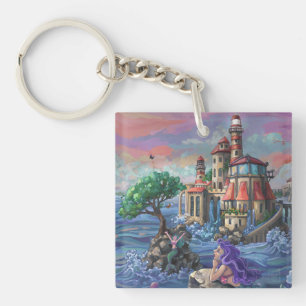 Zeemeermin Kasteel Sleutelhanger