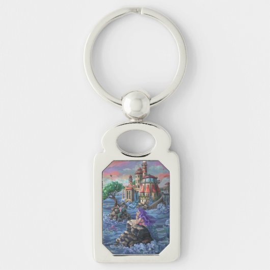 Zeemeermin Kasteel Sleutelhanger (Voorkant)