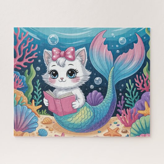 Zeemeermin Kat Legpuzzel (Horizontaal)