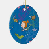 Zeemeermin Keramisch Ornament (Rechts)