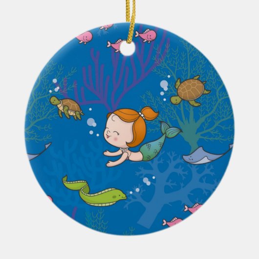 Zeemeermin Keramisch Ornament (Voorkant)
