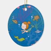 Zeemeermin Keramisch Ornament (Links)