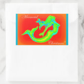 zeemeermin kerst sticker (Tas)
