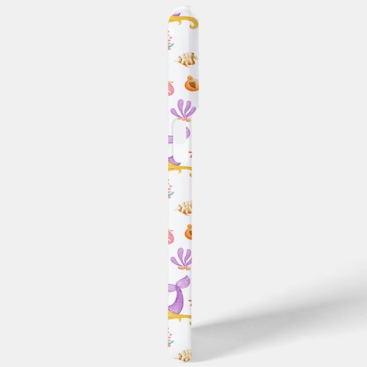 Zeemeermin kerstpatroon Case-Mate iPhone case (Achterkant / Rechts)