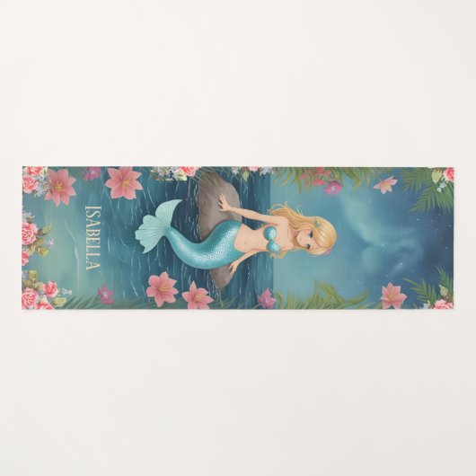  zeemeermin Kinder yogamat (Voorkant (horizontaal))