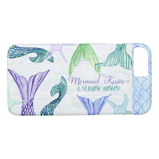 Zeemeermin Kisses Starfish Vermaakt Gezegde Waterv Case-Mate iPhone Case (Achterkant (Horizontaal))