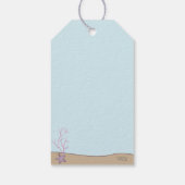 Zeemeermin Kisses Starfish wil Birthday bedanken Cadeaulabel (Achterkant)