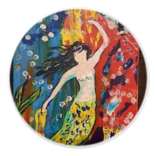 Zeemeermin knop trekken (Voorkant)