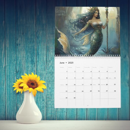 Zeemeermin Kunst Elk Jaar Fantasy Kalender