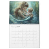 Zeemeermin Kunst Elk Jaar Fantasy Kalender (Feb 2027)