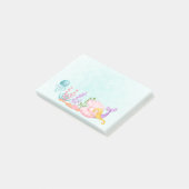 Zeemeermin & Kwallen Onder het Zee Waterverf Post- Post-it® Notes (Schuin)