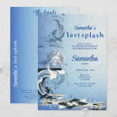 Zeemeermin Laatste Splash Tropical Beach BACH Week Kaart (Voorkant / Achterkant)