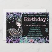 *~* Zeemeermin LUXE 21 GLAM onder de Zee van de ge Kaart (Achterkant)