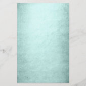 Zeemeermin Luxe Staart | Zeeschuim Mint Green Aqua Briefpapier (Achterkant)
