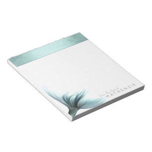 Zeemeermin Luxe Staart   Zeeschuim Mint Green Aqua Notitieblok