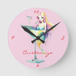 Zeemeermin Martini Meisje Thunder_Cove Ronde Klok