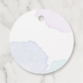 Zeemeermin Meisje 1e Verjaardagsfeest Bedankjes Labels (Achterkant)